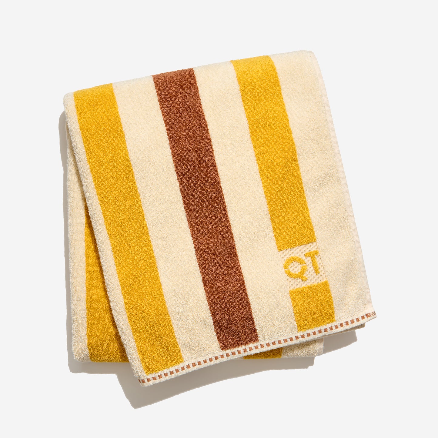 Catalina bath sheet in canyon laid folded against a white background. 